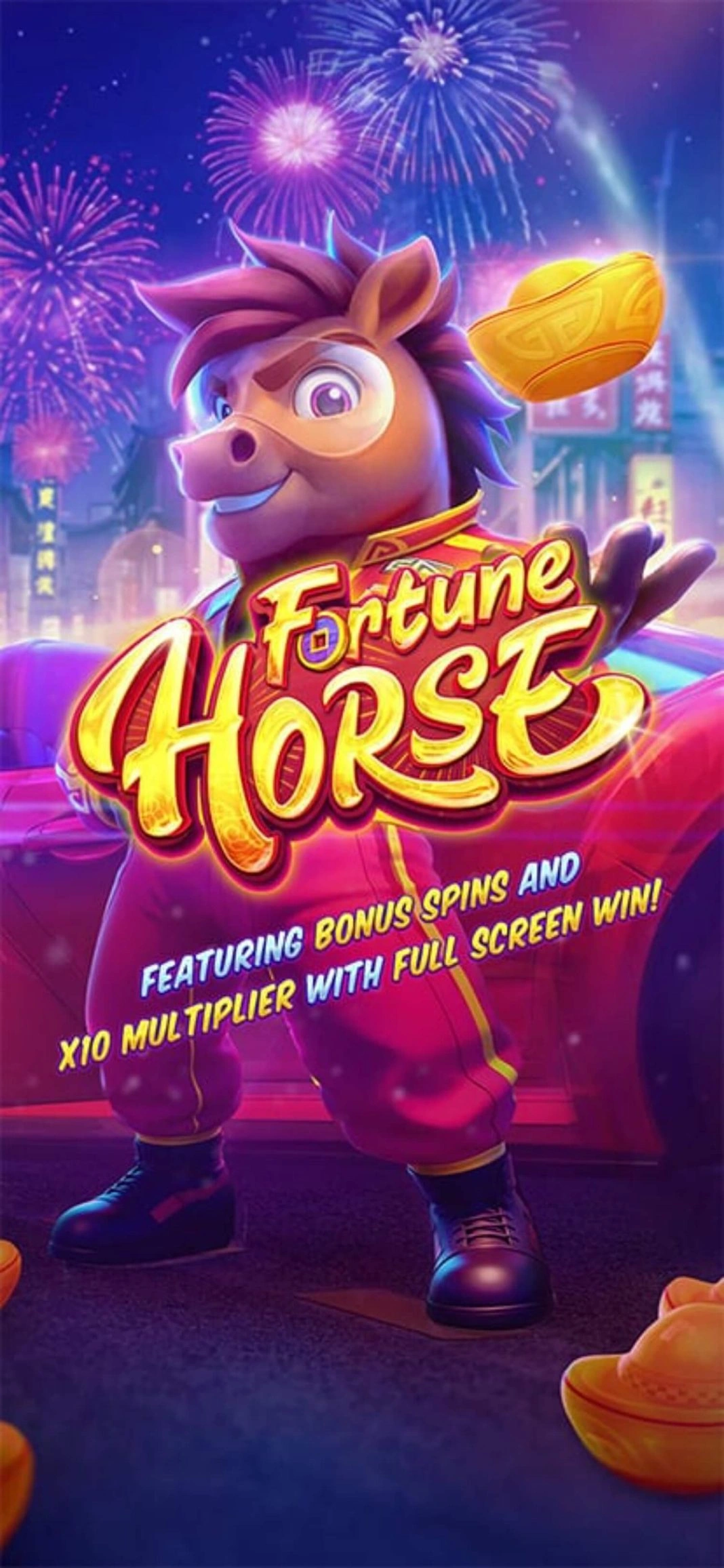 Prévia de landing page de afiliado da Fortune Horse